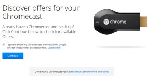 chromecast offers