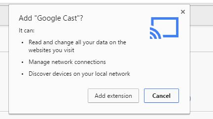 chrome cast extension download