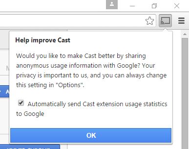 google cast extension for chrome browser