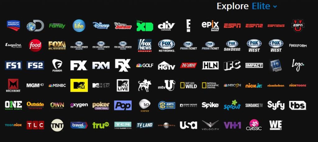 vue elite channel list