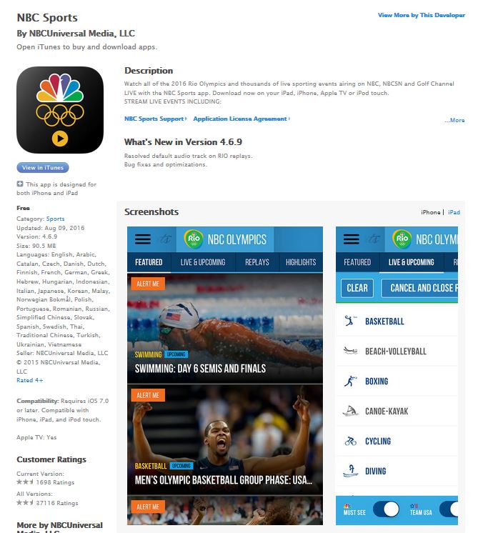 ios nbc app