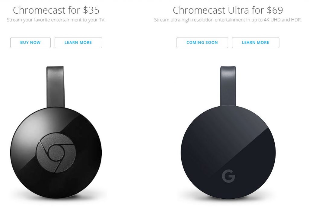 Chromecast Ultra - Google Cast